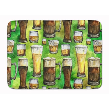 Carolines Treasures Irish Beers Machine Washable Memory Foam Mat BB5758RUG